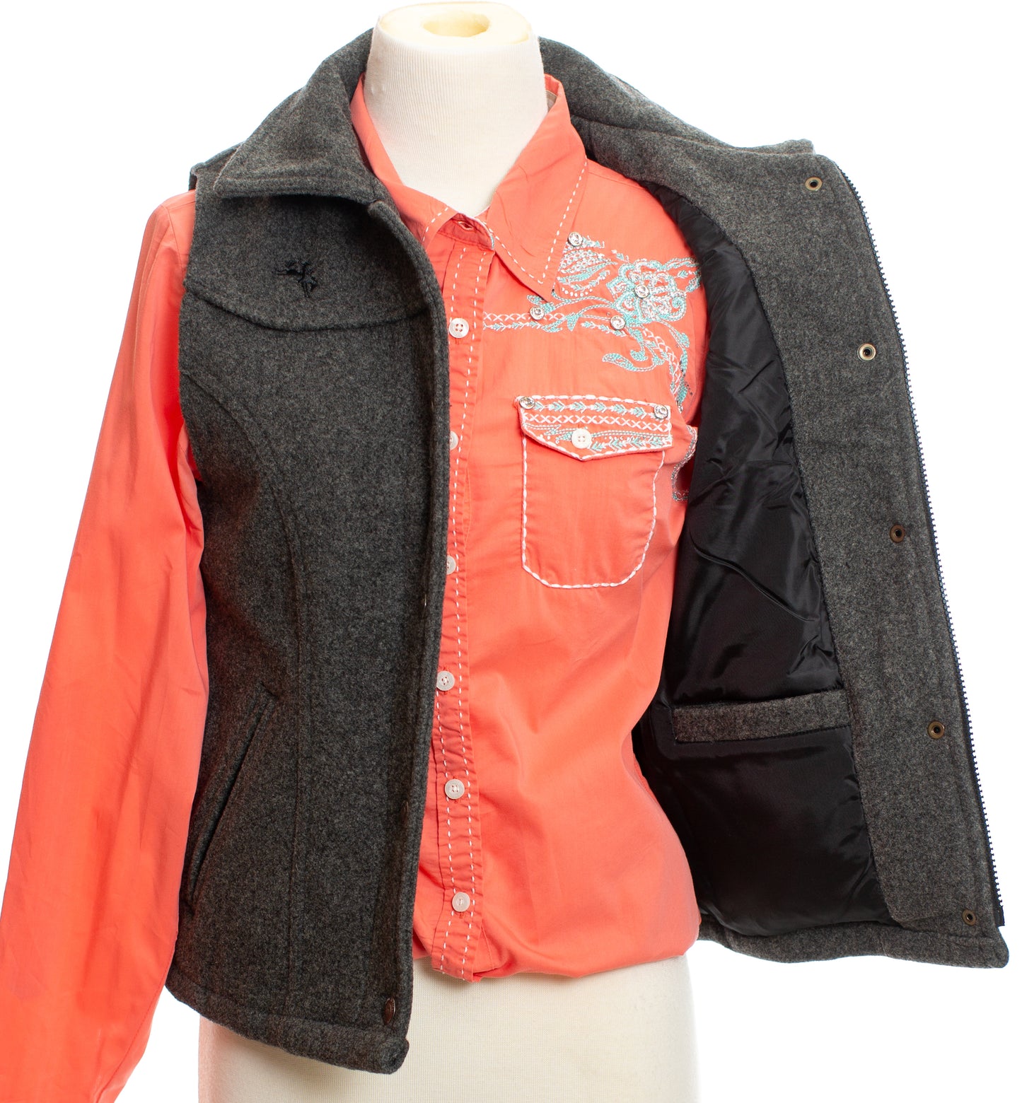 Wyoming Traders Women's Montana Vest Charcoal WTWV002