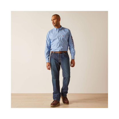 Ariat Men's Flame Resistant Gunner Logo Long Sleeve Work Shirt - Clearance