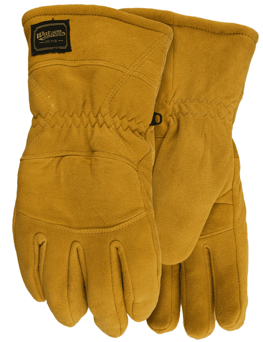 Watson Gloves Crazy Horse Spilt Deer Sherpa Lined weis-western-wear