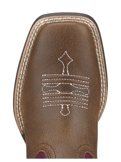 Ariat Girl's Cowgirl Boot 8" Tombstone Wide Square Toe