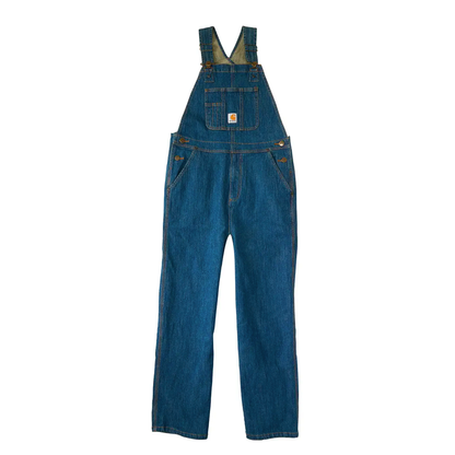 Carhartt Boy's Unlined Overalls Medium Wash Denim