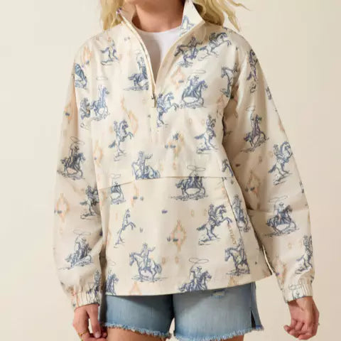 Ariat Ladies Southwestern Rodeo Print Pullover Jacket weis-western-wear