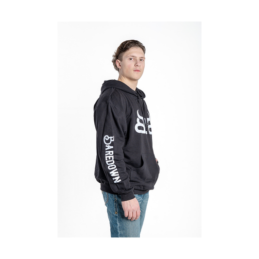 Baredown Brand Hoodie Cotton/Poly Black