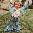 Shea Baby Girl's Ruffle Denim Bells weis-western-wear