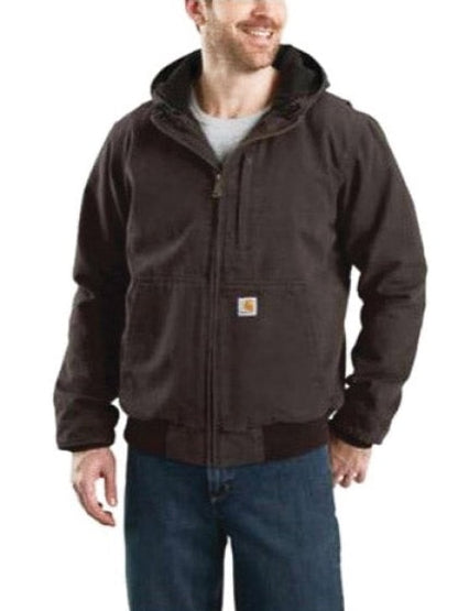 Carhartt Men’s Jacket Washed Duck Fleece-Lined Active Jac 103371