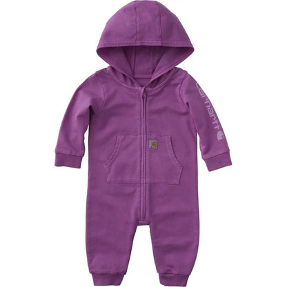 Carhartt Infant Boys' Zip Front Long Sleeve Onesie Med Blue weis-western-wear