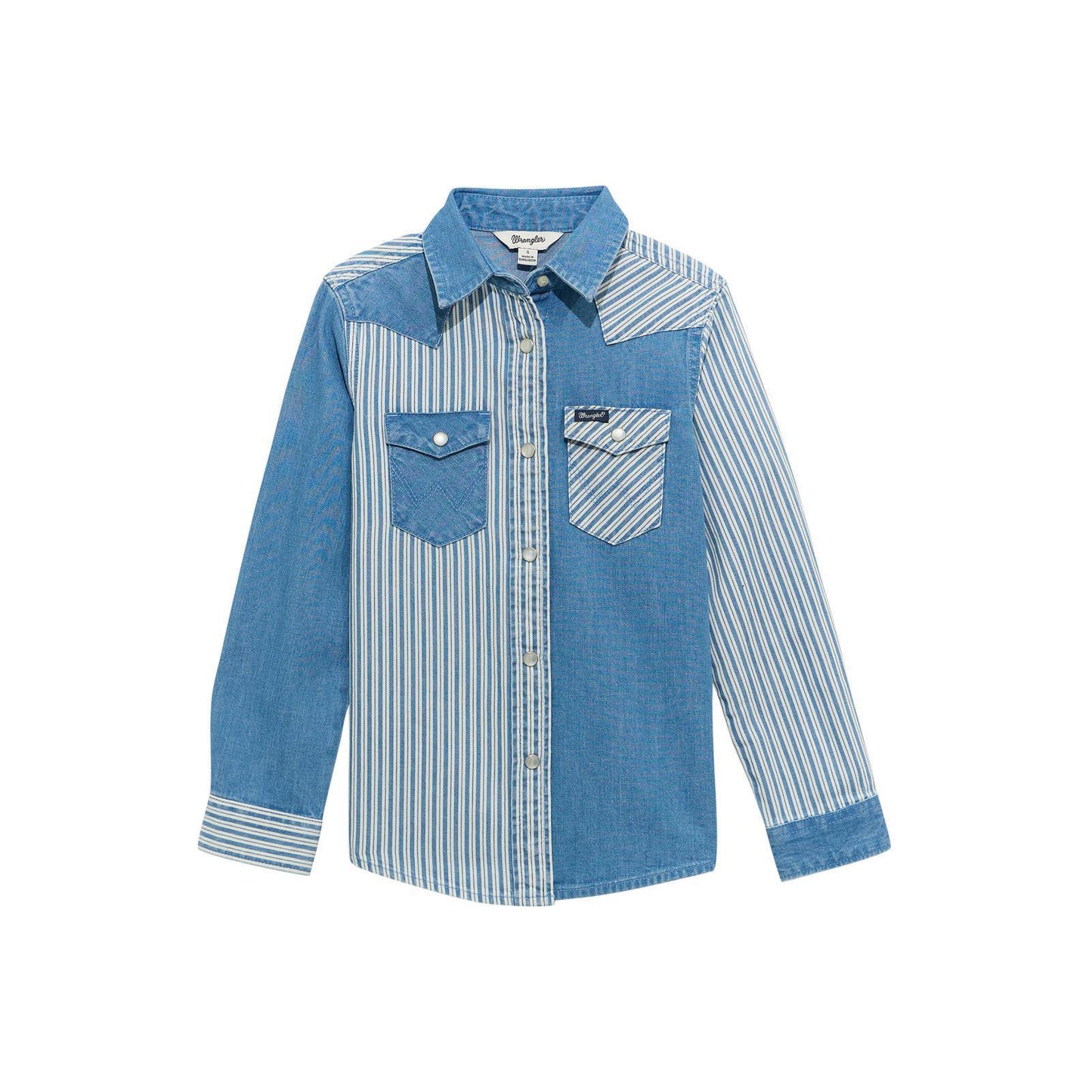 Wrangler Girl's Denim Snap Shirt
