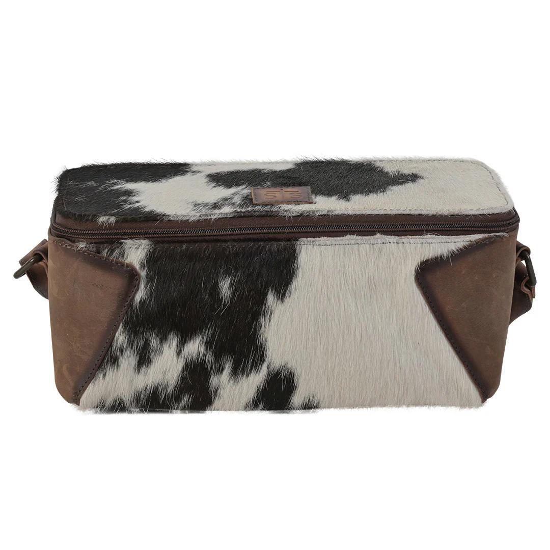 STS Cowhide Maddi Makeup Carry All weis-western-wear