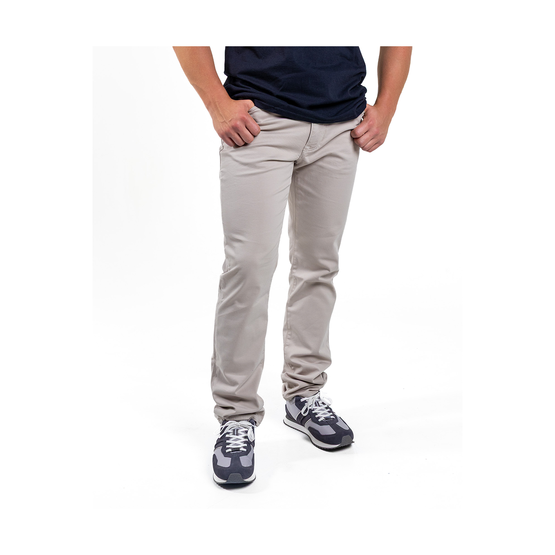 34 Heritage Men's COURAGE Pants in Oyster Summer Coolmax