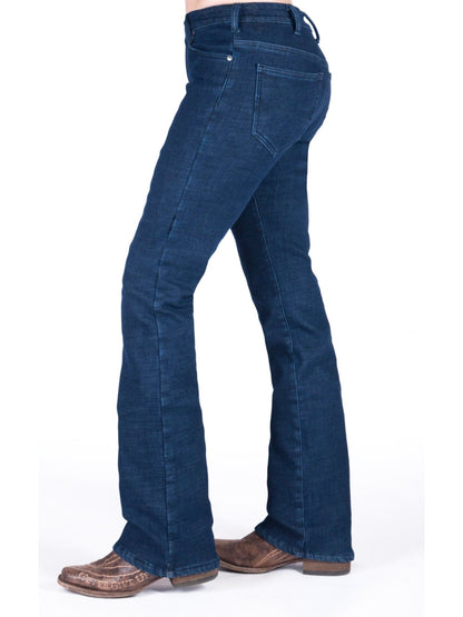 Cowgirl Tuff Women's Jeans Fleece Lined Just Tuff Bootcut Jeans JTFWNT