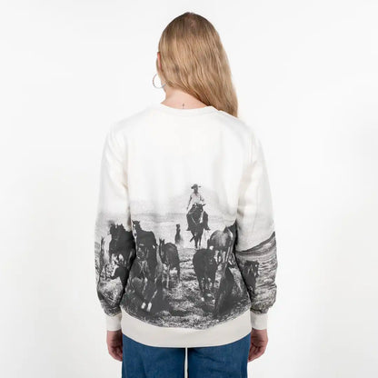 Wrangler Women's Archival Graphic Fleece Reg Pullover