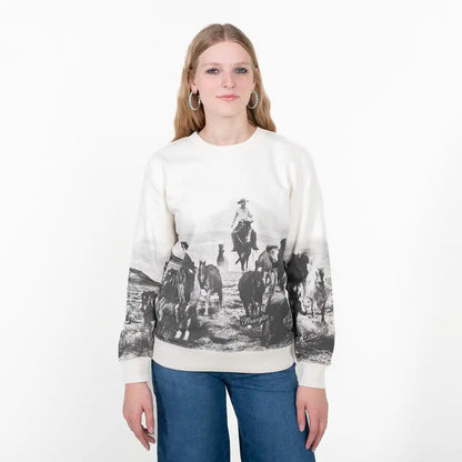 Wrangler Women's Archival Graphic Fleece Reg Pullover