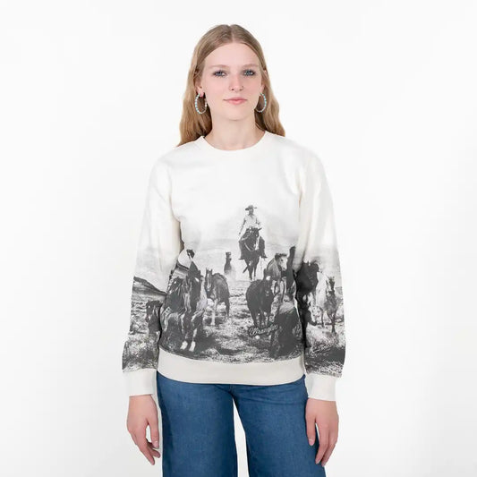 Wrangler Women's Archival Graphic Fleece Reg Pullover