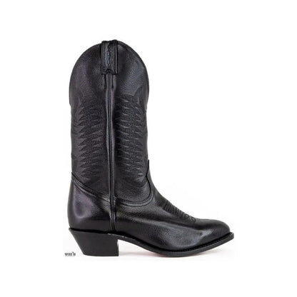 Boulet Men's Cowboy Boots 14" Deertan Cowboy Heel R Toe 9502