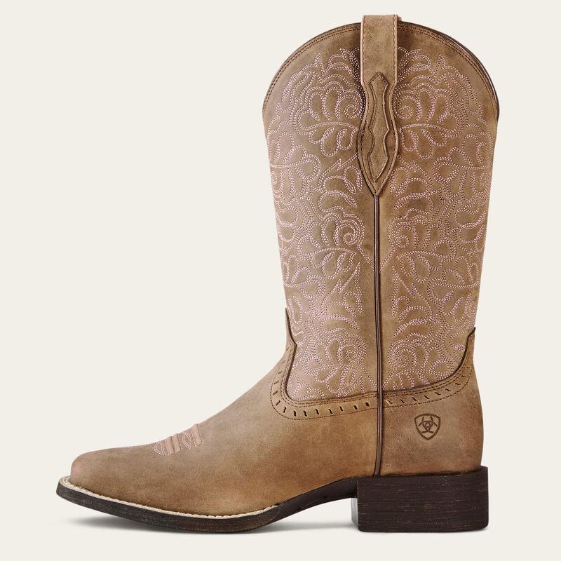 Ariat Women's Round Up Remuda Wide Square Toe Cowboy Boot weis-western-wear