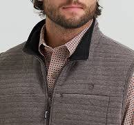 Wrangler Men's George Strait Knit Full Zip Pullover - Brown