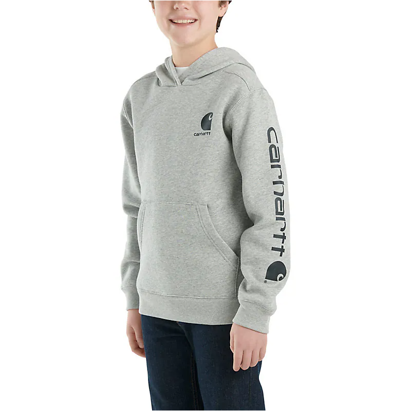 Carhartt Boy’s Hoodie Long Sleeve Graphic Carhartt Brown