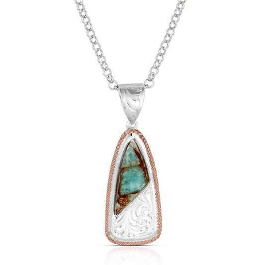 Montana Silversmiths Shadowed Pines Turquoise Necklace
