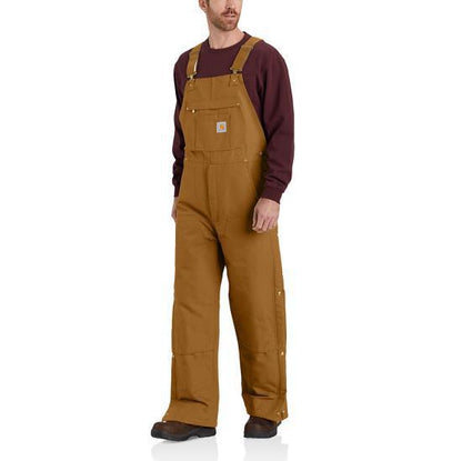 Carhartt Men's Loose Fit Firm Duck Insulated Bib Overall Warm 2 Rating