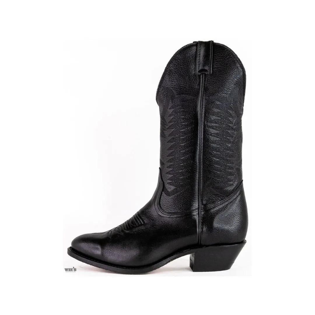 Boulet Men's Cowboy Boots 14" Deertan Cowboy Heel R Toe 9502