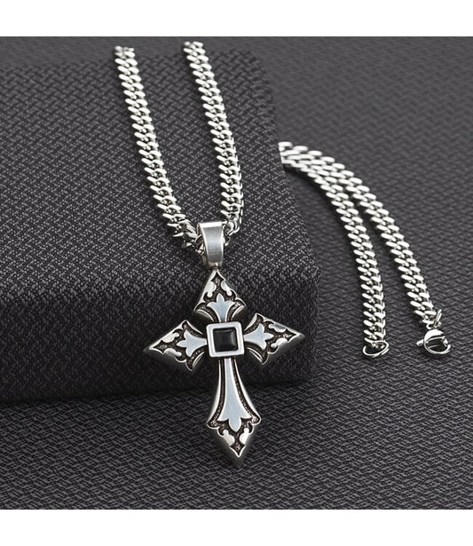 TWISTER ENGRAVED CROSS NECKLACE weis-western-wear