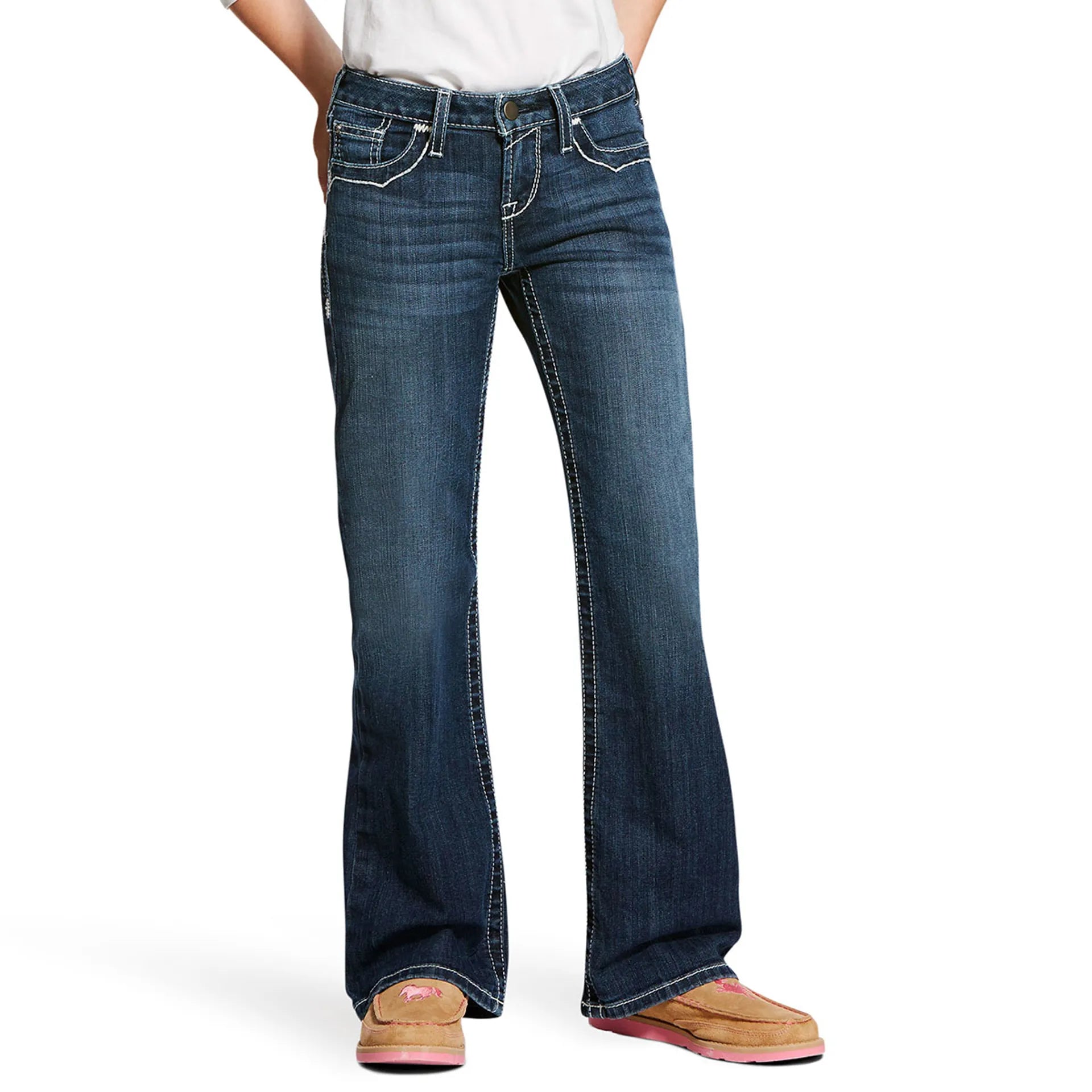 Ariat Girl's Entwined Boot Cut Jeans weis-western-wear