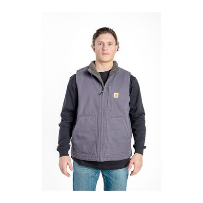 Carhartt Men’s Vest Loose Fit Washed Duck Lined