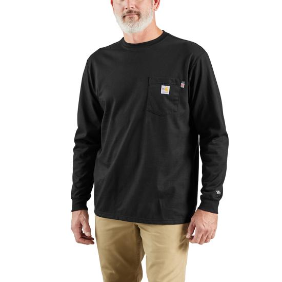 Carhartt Men’s Shirt FR Flame Resistant Force Long Sleeve Logo Pocket