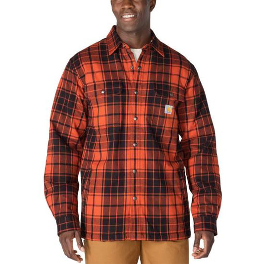 Carhartt Men's Relaxed Fit Sherpa Lined Shirt Jac