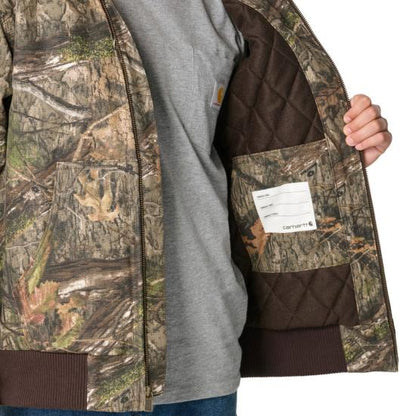Carhartt Boy's Canvas Insulated Hooded Camo Active Jacket