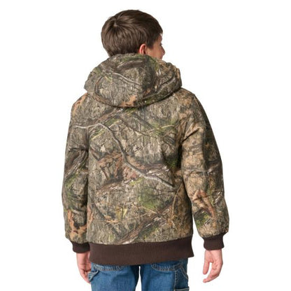 Carhartt Boy's Canvas Insulated Hooded Camo Active Jacket