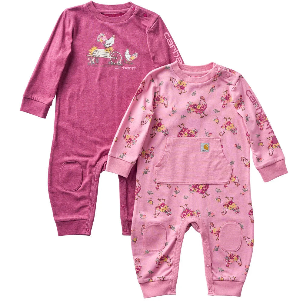 Carhartt Girl's Long-Sleeve Coverall 2pc Set