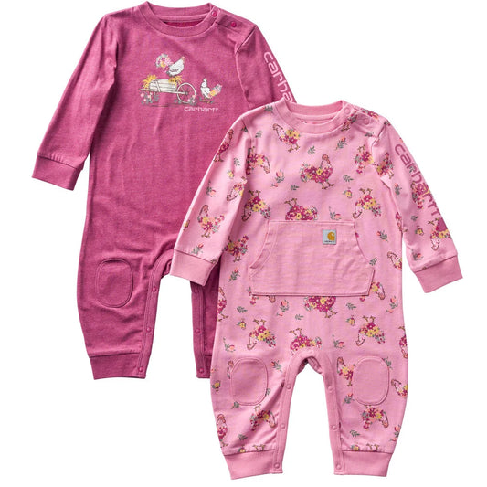 Carhartt Girl's Long-Sleeve Coverall 2pc Set
