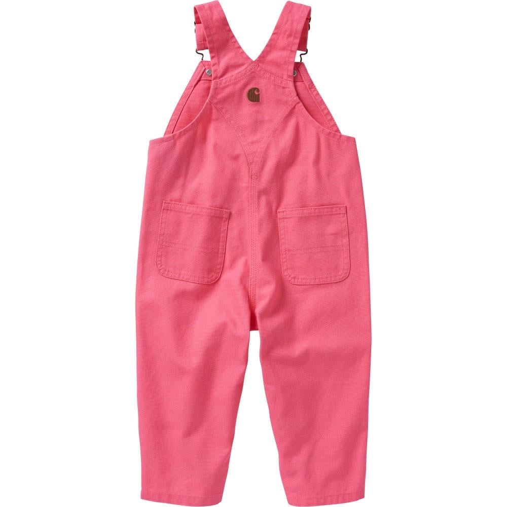 Carhartt Girl's Loose Fit Canvas Bib Overall Pink