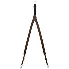 3D Belt Co. Bay Apache Creased Leather Suspenders