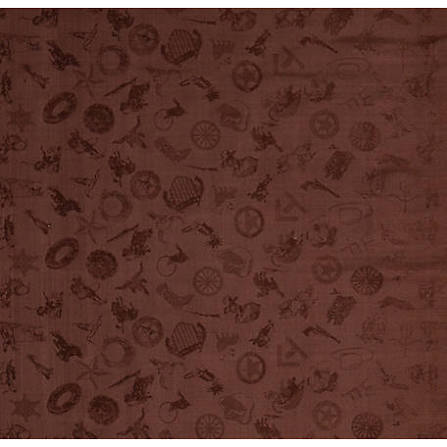 Wyoming Traders Cowboy Logo Jacquard Silk Scarf