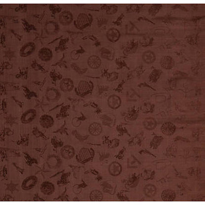 Wyoming Traders Cowboy Logo Jacquard Silk Scarf