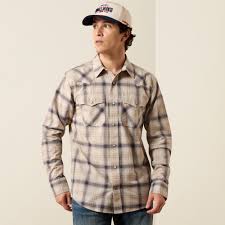 Ariat Mens Retro Hudde Fitted Snap Shirt