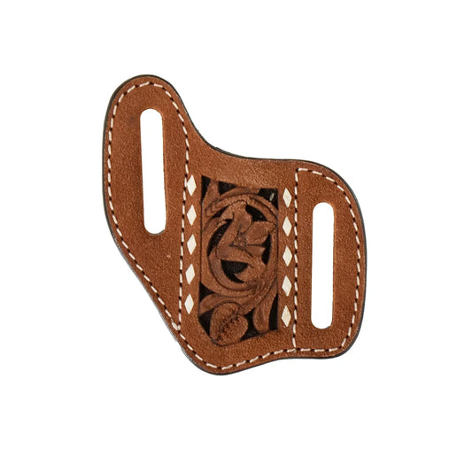3D Belt Co. Brown Pancake Style Genuine Leather Knife Sheath