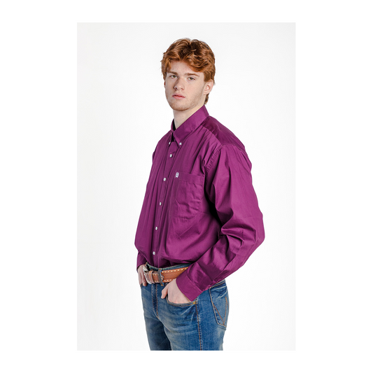 Cinch Men’s Shirt Casual Long Sleeve Square Buttons