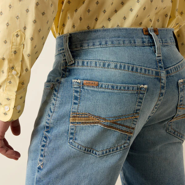 Ariat Men’s M4 Gus Light Wash Relaxed Fit Stackable Bootcut Jeans weis-western-wear