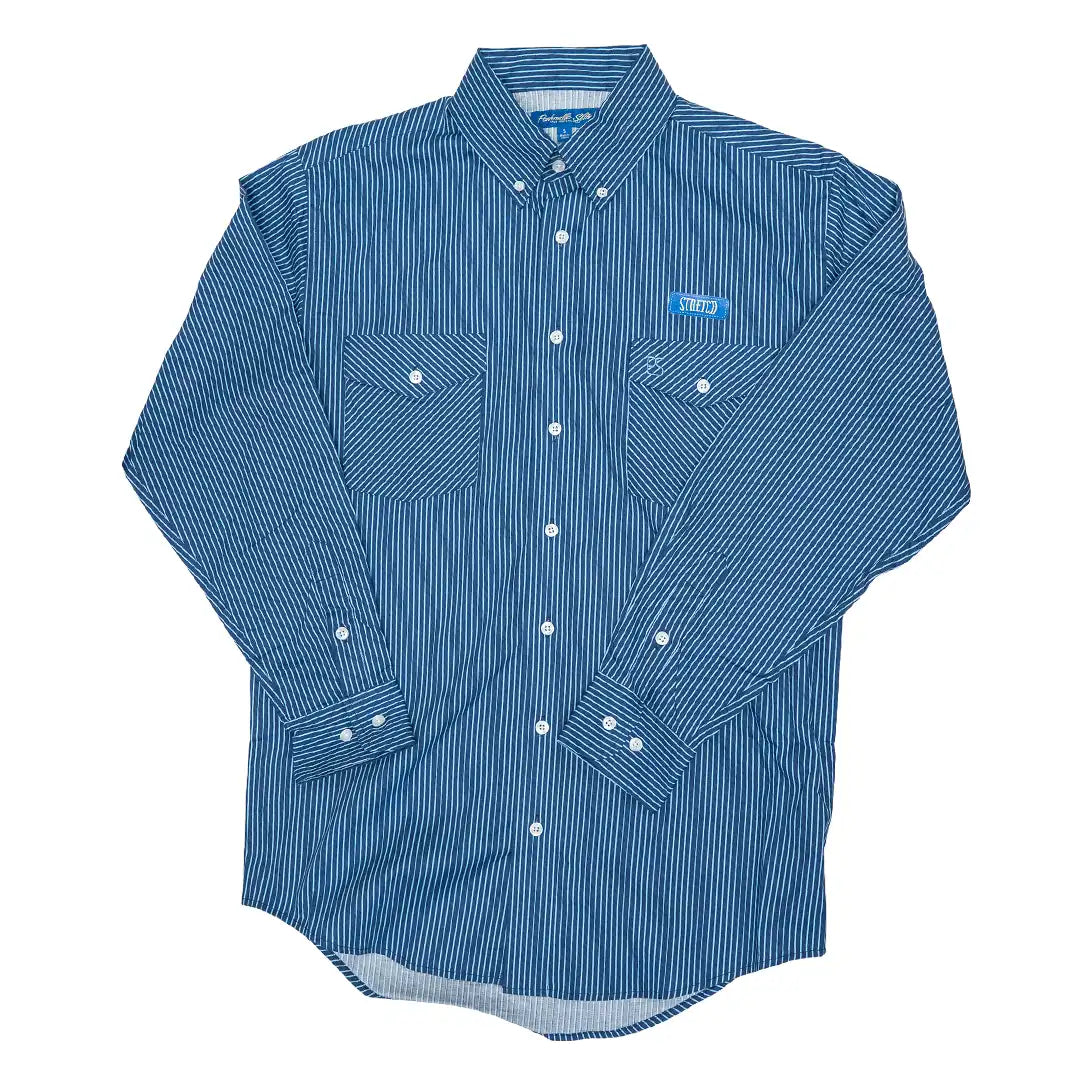 Panhandle Slim Men's Border Print 2 Pocket Snap Western Long Sleeve Shirt