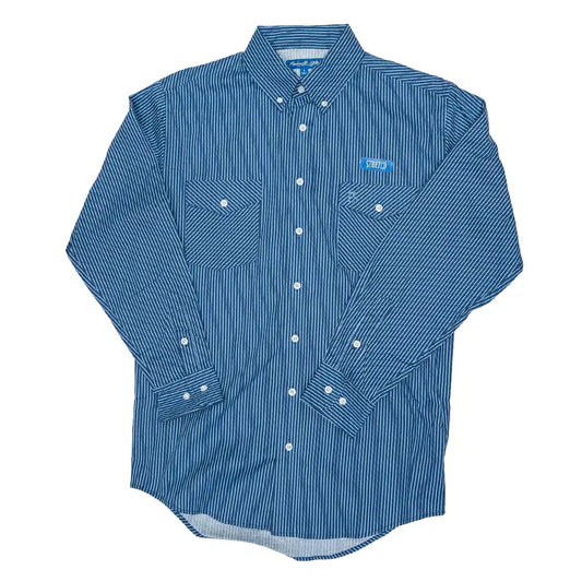 Panhandle Slim Men's Border Print 2 Pocket Snap Western Long Sleeve Shirt