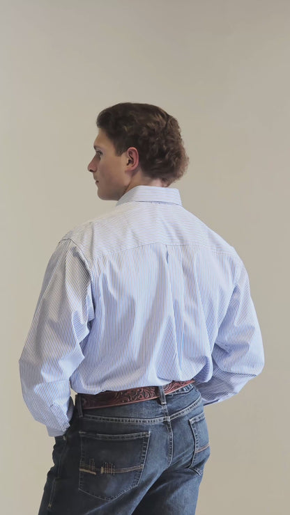 Cinch Men’s Shirt Casual Long Sleeve Tencel Button Up