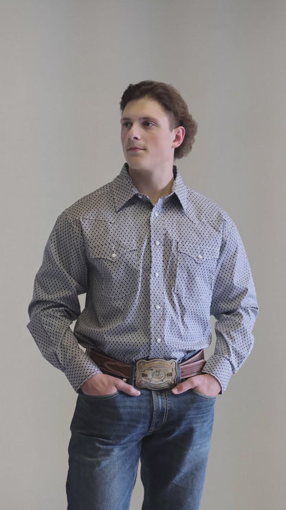 Panhandle Slim Men's 2 Pocket Long Sleeve Western Shirt
