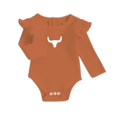 Shea Baby Desert Horizon LS Onesie weis-western-wear