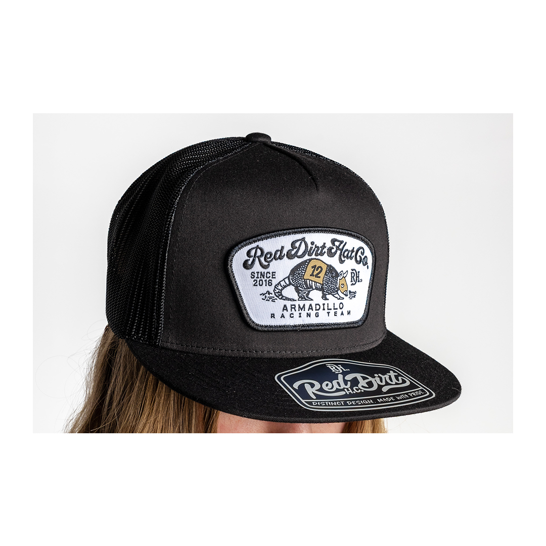 Red Dirt Hat Co Dos Armadillo Black Cap