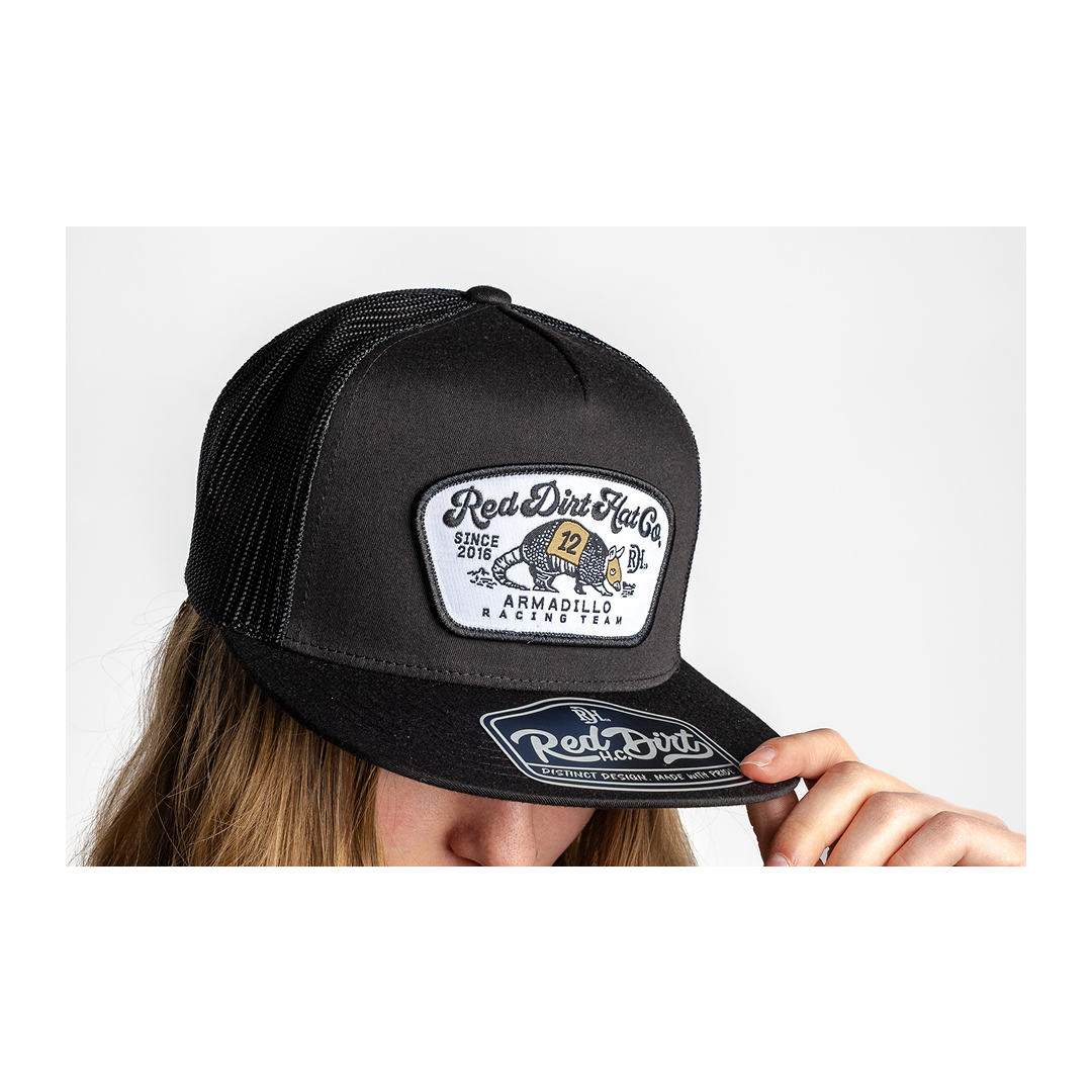 Red Dirt Hat Co Dos Armadillo Black Cap