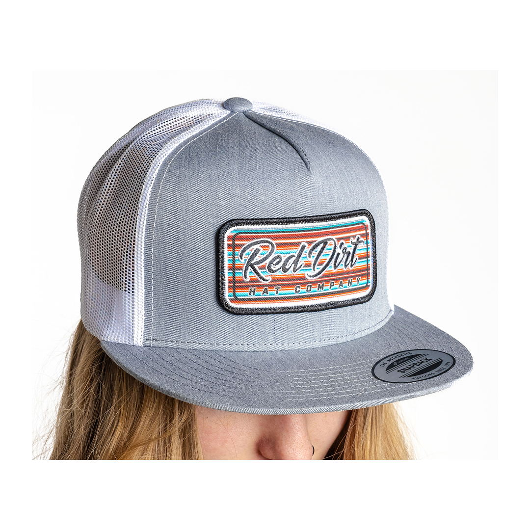 Red Dirt Hat Co Serape 2023 Heather Grey w/ White Cap