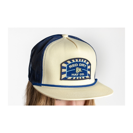 Red Dirt Hat Co The Conductor Yellow and Blue Cap